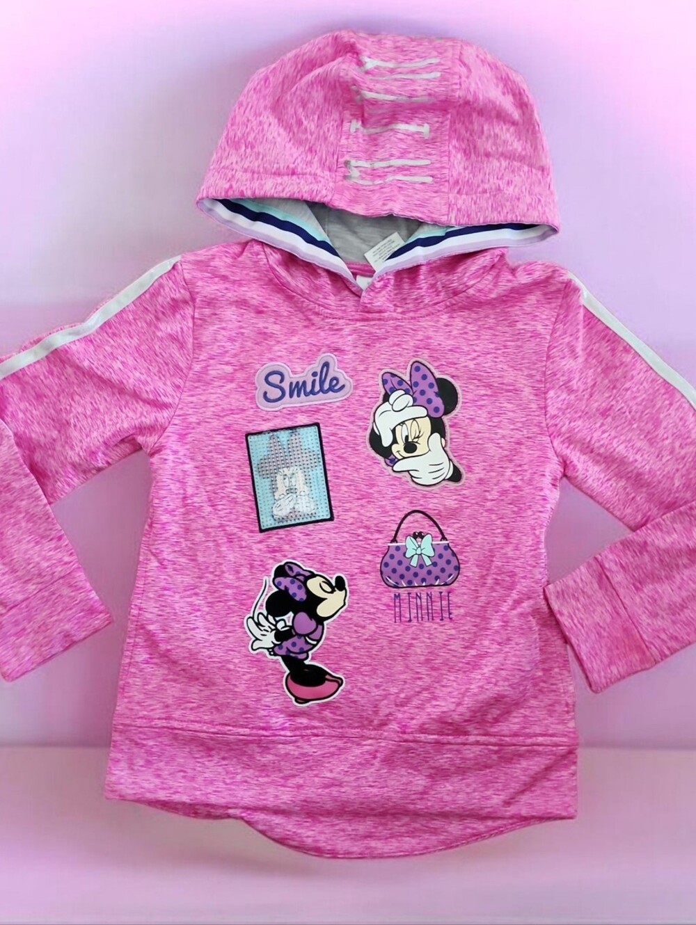 Disney Junior Minnie Mouse Pink Pullover Hoodie